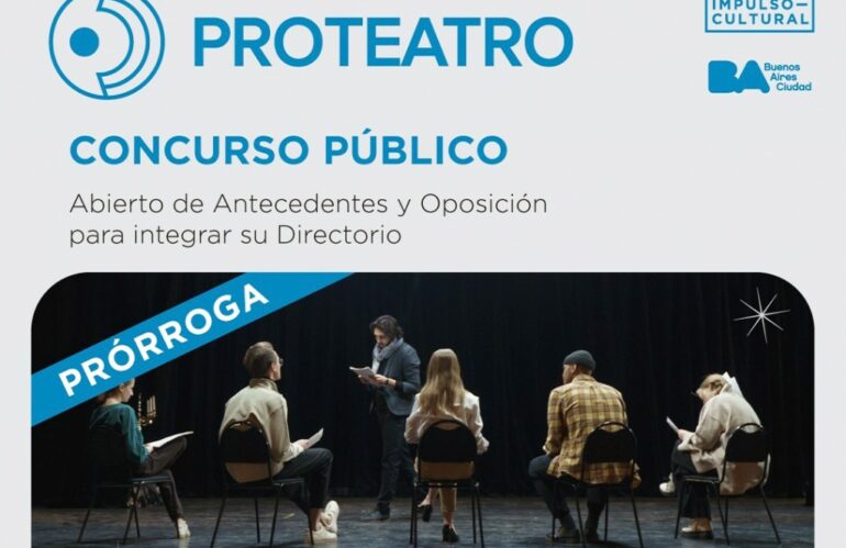 Apdea Informa: Prórroga Concurso Público Proteatro.