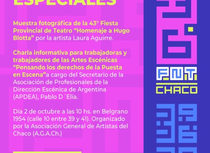 Actividades Especiales: Fiesta Nacional del Teatro en Chaco